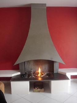 cheminee metallique foyer ouvert